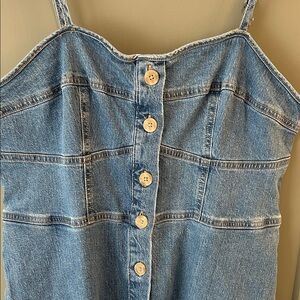 Universal Thread Denim Button-Front Midi Dress Size Large New